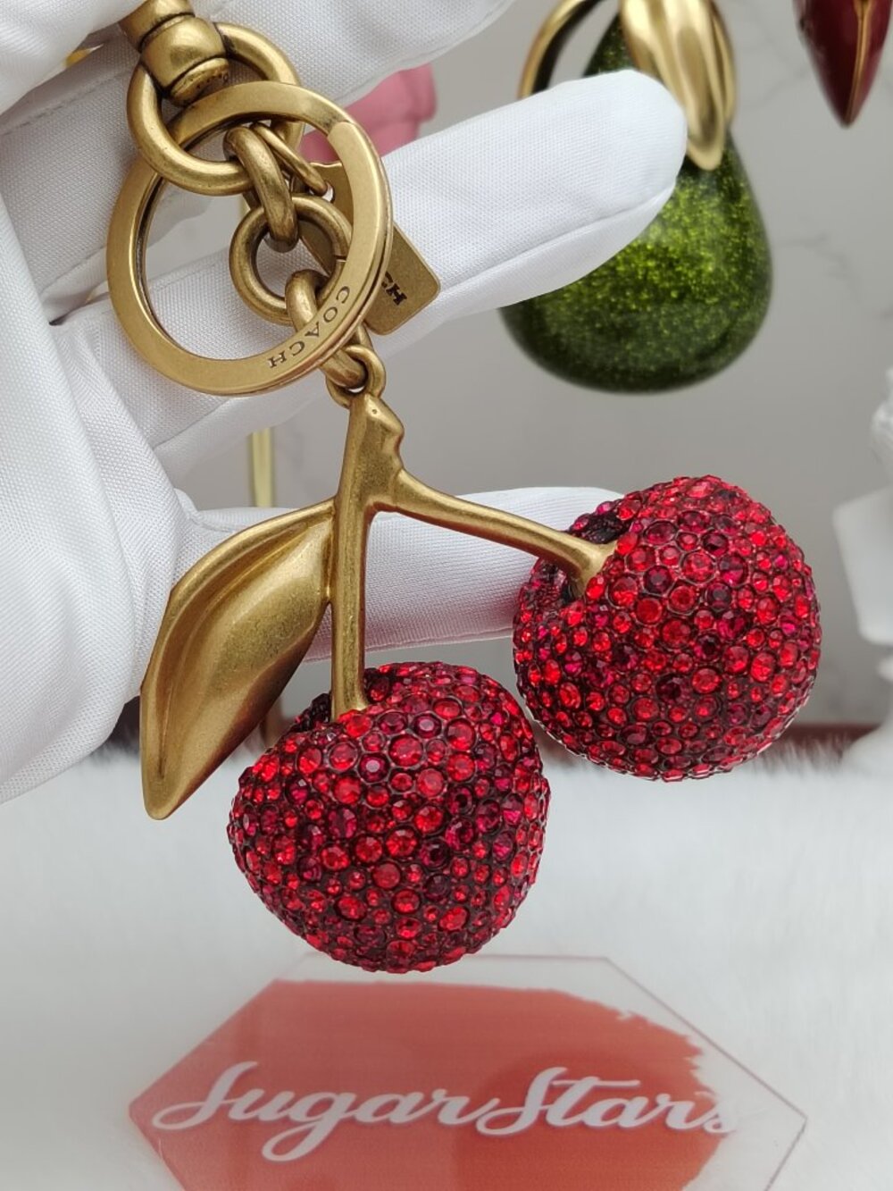 Coach Crystal Cherry Bag Charm Bag Accessories